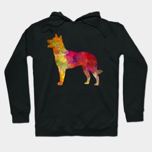 Australian Kelpie in watercolor Hoodie